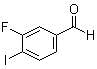 结构式 CAS# 1003709-57-6, 3-氟-4-碘苯甲醛