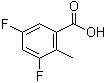 3,5-Difluoro-2-methylbenzoic acid molecular structure (CAS 1003710-06-2)