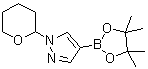 结构式 CAS# 1003846-21-6, 1-(2-四氢吡喃基)-1H-吡唑-4-硼酸频哪醇酯