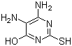 2-巯基-4-羟基-5,6-二氨基嘧啶分子结构 (CAS 1004-76-8)