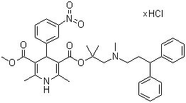 Lercanidipine hydrochloride molecular structure (CAS 100427-27-8)