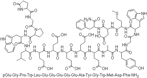 结构式 CAS# 10047-33-3, 胃膜素; 人胃泌素; 胃粘膜素; 胃粘蛋白
