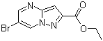structure of CAS# 1005209-42-6, Ethyl 6-bromopyrazolo[1,5-a]pyrimidine-2-carboxylate;6-Bromopyrazolo[1,5-a]pyrimidine-2-carboxylic acid ethyl ester