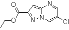 6-Chloro-pyrazolo[1,5-a]pyrimidine-2-carboxylic acid ethyl ester molecular structure (CAS 1005209-44-8)