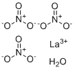 Lanthanum(III) nitrate hydrate molecular structure (CAS 100587-94-8)