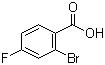 2-溴-4-氟苯甲酸分子结构 (CAS 1006-41-3)