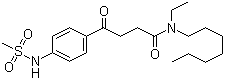 N-Ethyl-N-heptyl-4-[(4-Mesylamino)phenyl]-4-oxobutanamide molecular structure (CAS 100632-58-4)