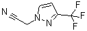 3-(Trifluoromethyl)-1H-pyrazole-1-acetonitrile molecular structure (CAS 1006348-71-5)