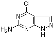 4-Chloro-1H-pyrazolo[3,4-d]pyrimidin-6-ylamine molecular structure (CAS 100644-65-3)
