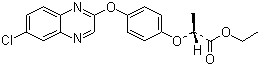 结构式 CAS# 100646-51-3, 精喹禾灵; (R)-2-[4-(6-氯-2-喹噁啉氧基)-苯氧基]丙酸乙酯