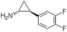 (1R,2S)-rel-2-(3,4-Difluorophenyl)cyclopropanamine molecular structure (CAS 1006614-49-8)
