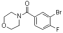 (3-溴-4-氟苯基)(吗啉-4-基)甲酮分子结构 (CAS 1007207-89-7)