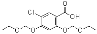 3-Chloro-4,6-bis(ethoxymethoxy)-2-methylbenzoic acid molecular structure (CAS 1007313-79-2)