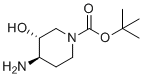 trans-4-Amino-1-boc-3-hydroxypiperidine molecular structure (CAS 1007596-95-3)