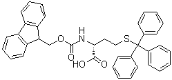 结构式 CAS# 1007840-62-1, N-[芴甲氧羰基]-S-(三苯基甲基)-D-高半胱氨酸