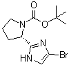 tert-Butyl (S)-2-(4-bromo-1H-imidazol-2-yl)pyrrolidine-1-carboxylate molecular structure (CAS 1007882-59-8)