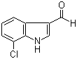 结构式 CAS# 1008-07-7, 7-氯-1H-吲哚-3-甲醛