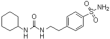 4-[2-[[(Cyclohexylamino)carbonyl]amino]ethyl]benzenesulfonamide molecular structure (CAS 10080-05-4)