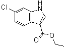 6-Chloro-1H-indole-3-carboxylic acid ethyl ester molecular structure (CAS 100821-50-9)