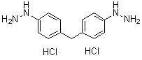 结构式 CAS# 100829-65-0, 1-[4-(4-肼基苄基)苯基]肼二盐酸盐