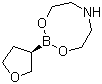 structure of CAS# 100858-40-0, Diethanolamine-(3R)-(+)-tetrahydrofuranylboronate;Tetrahydro-2-[(3R)-tetrahydro-3-furanyl]-4H-1,3,6,2-dioxazaborocine