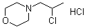4-(2-Chloropropyl)morpholine hydrochloride molecular structure (CAS 100859-99-2)