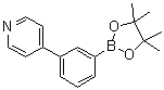 4-(3-(4,4,5,5-Tetramethyl-1,3,2-dioxaborolan-2-yl)phenyl)pyridine molecular structure (CAS 1009033-83-3)