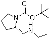 (2S)-2-[(Ethylamino)methyl]-1-pyrrolidinecarboxylic acid 1,1-dimethylethyl ester molecular structure (CAS 1009075-39-1)