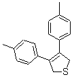 2,5-Dihydro-3,4-bis(4-methylphenyl)thiophene molecular structure (CAS 100989-99-9)