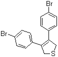 3,4-Bis(4-bromophenyl)-2,5-dihydrothiophene molecular structure (CAS 100990-01-0)
