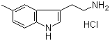 5-Methyltryptamine hydrochloride molecular structure (CAS 1010-95-3)