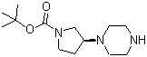 (3S)-3-(1-Piperazinyl)-1-pyrrolidinecarboxylic acid tert-butyl ester molecular structure (CAS 1010446-31-7)