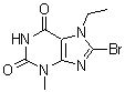 8-Bromo-7-ethyl-3,7-dihydro-3-methyl-1H-purine-2,6-dione molecular structure (CAS 101071-96-9)