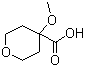 structure of CAS# 1010836-49-3, 4-Methoxytetrahydropyran-4-carboxylic acid;Tetrahydro-4-methoxy-2H-pyran-4-carboxylic acid