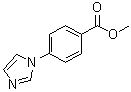 结构式 CAS# 101184-08-1, 1-(4-甲氧羰基苯基)-1H-咪唑