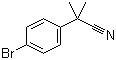 结构式 CAS# 101184-73-0, 2-(4-溴苯基)-2-甲基丙腈