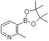 2-Methylpyridine-3-boronic acid pinacol ester molecular structure (CAS 1012084-56-8)
