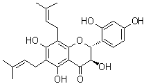 Kushenol L molecular structure (CAS 101236-50-4)