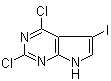 结构式 CAS# 1012785-51-1, 2,4-二氯-5-碘-7H-吡咯并[2,3-d]嘧啶