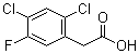 2,4-二氯-5-氟苯基乙酸分子结构 (CAS 10129-77-8)