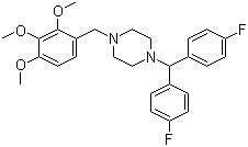Lomerizine molecular structure (CAS 101477-55-8)