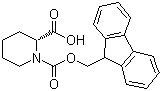 Fmoc-D-Pipecolic acid molecular structure (CAS 101555-63-9)