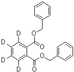 结构式 CAS# 1015854-62-2, 3,4,5,6-四氘代-1,2-苯二甲酸二苄酯