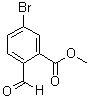 结构式 CAS# 1016163-89-5, 5-溴-2-甲酰基苯甲酸甲酯