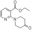 结构式 CAS# 1016524-78-9, 2-(4-氧代-1-哌啶基)-3-吡啶羧酸乙酯