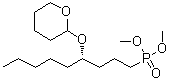 (4S)-[4-[(Tetrahydro-2H-pyran-2-yl)oxy]nonyl]phosphonic acid dimethyl ester molecular structure (CAS 101691-98-9)