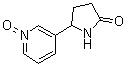 (±)-5-(3-吡啶基)-2-吡咯烷酮 N-氧化物分子结构 (CAS 101708-63-8)