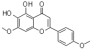 5,6-Dihydroxy-7,4'-dimethoxyflavone molecular structure (CAS 10176-71-3)