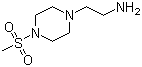 结构式 CAS# 1018305-83-3, 4-(甲基磺酰基)-1-哌嗪乙胺