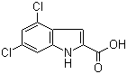 4,6-Dichloro-1H-indole-2-carboxylic acid molecular structure (CAS 101861-63-6)